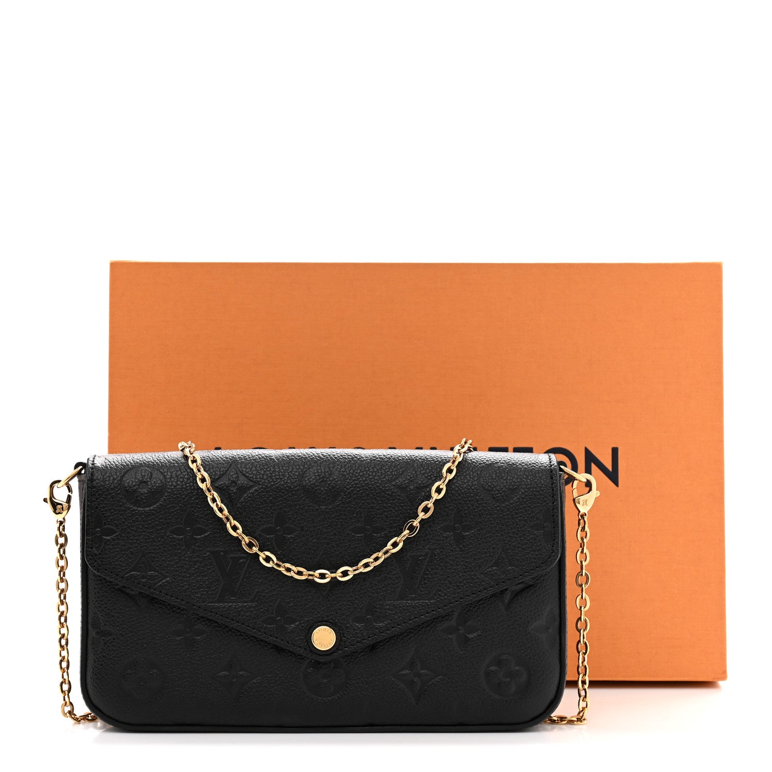 Louis Vuitton Empreinte Pochette Felicie Chain Wallet Black 12 of 12
