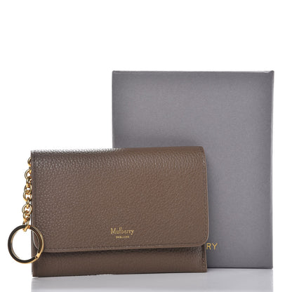 Mulberry Small Classic Grain Continental Key Coin Pouch Clay 8 of 8