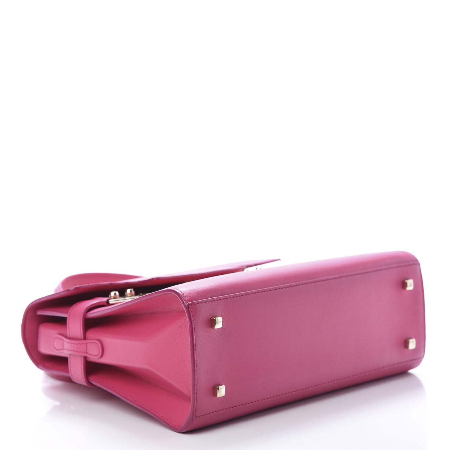 Calfskin MM Tempete Satchel Fuchsia