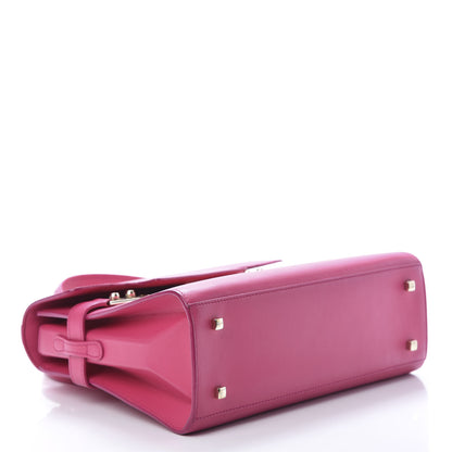 Delvaux Calfskin MM Tempete Satchel Fuchsia 4 of 13