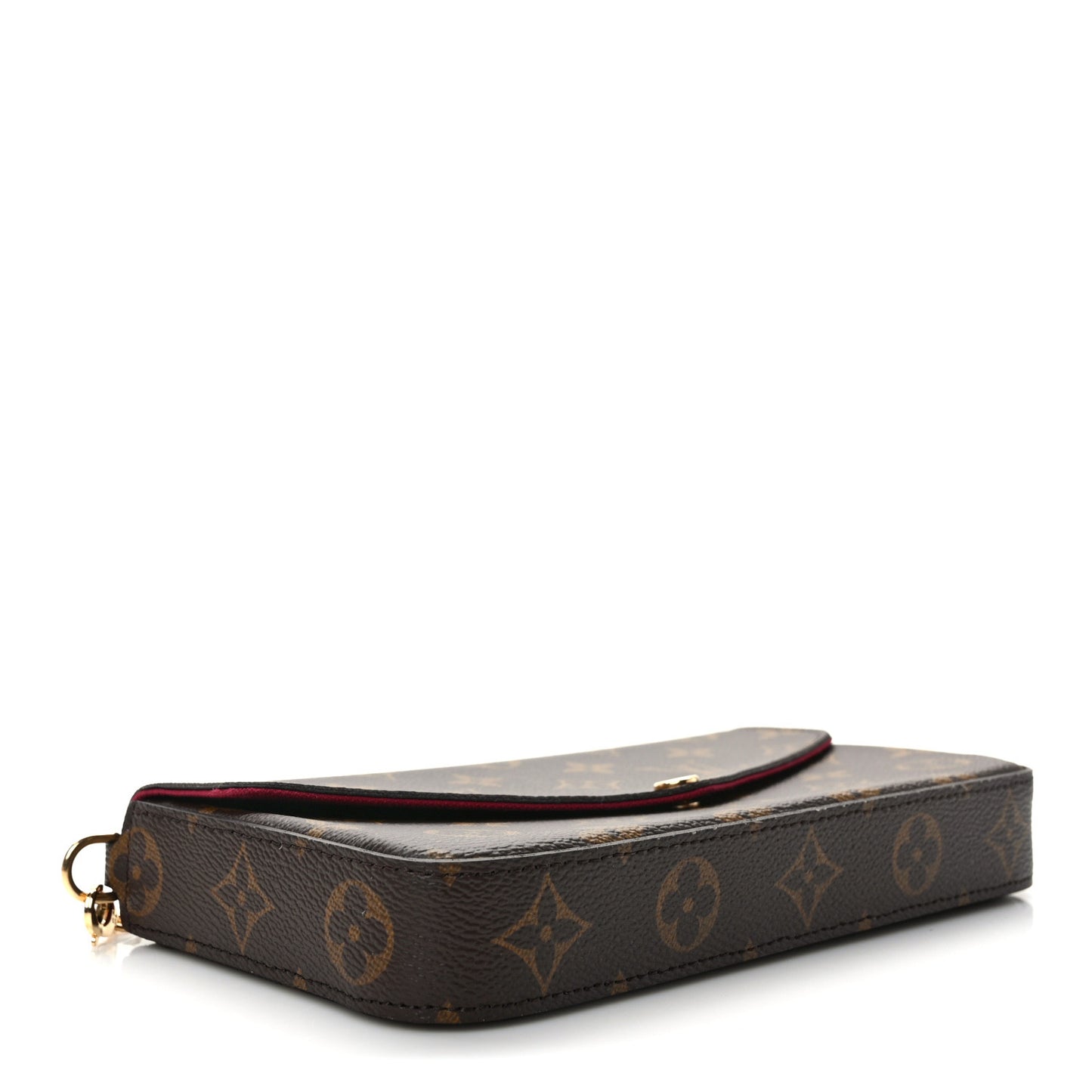 Monogram Pochette Felicie Chain Wallet Fuchsia