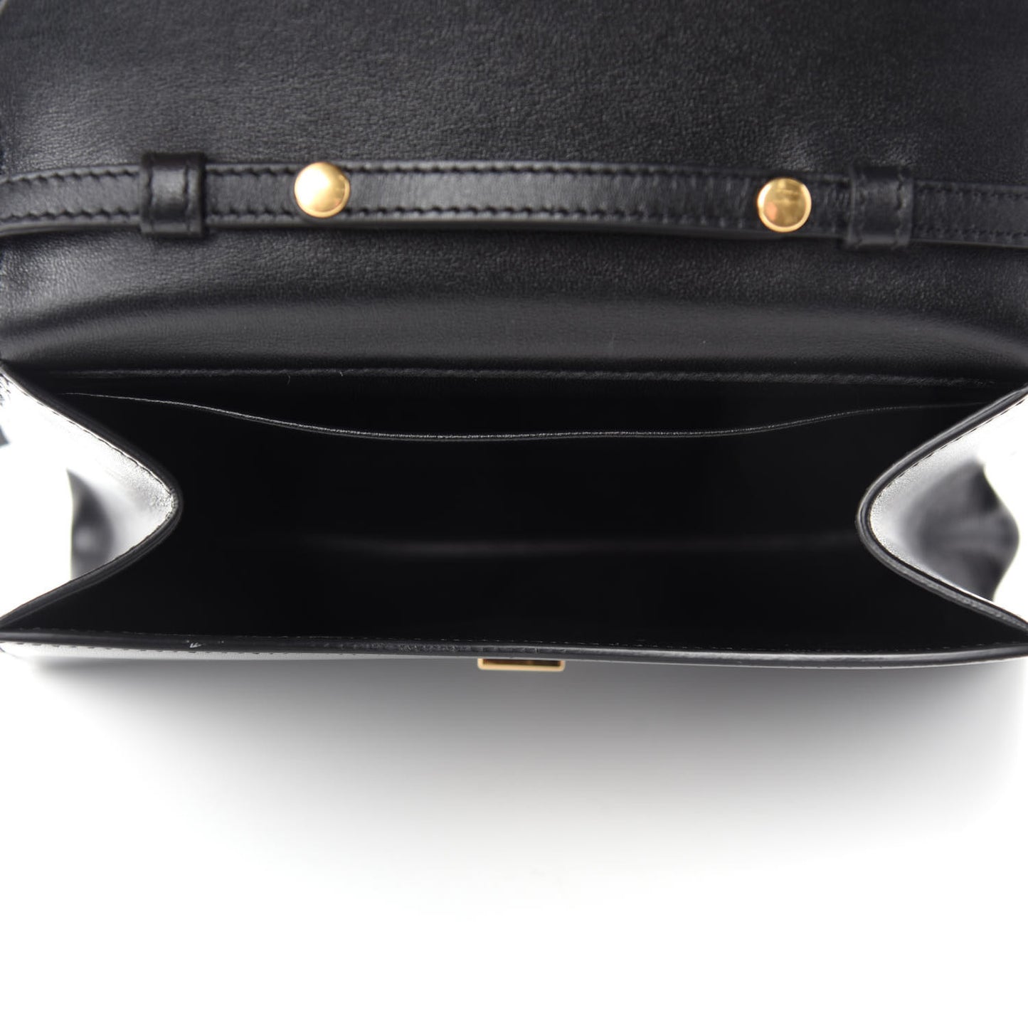 Smooth Calfskin Edwige Shoulder Bag Black