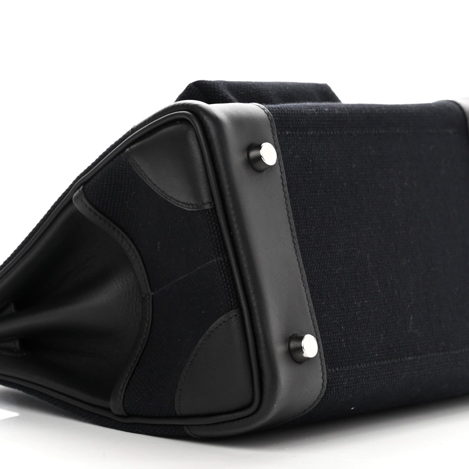 Hermes Toile Goeland Swift Cargo Birkin 25 Black 8 of 12