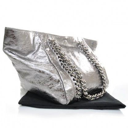 Chanel Leather XL Modern Chain Tote Metallic 2 of 13
