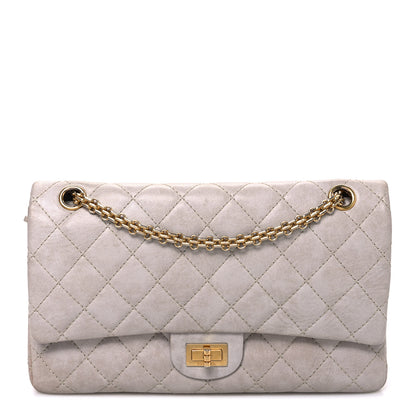 Chanel Aged Calfskin Quilted 2.55 Reissue 226 Flap Blanc Fonce 1 of 10