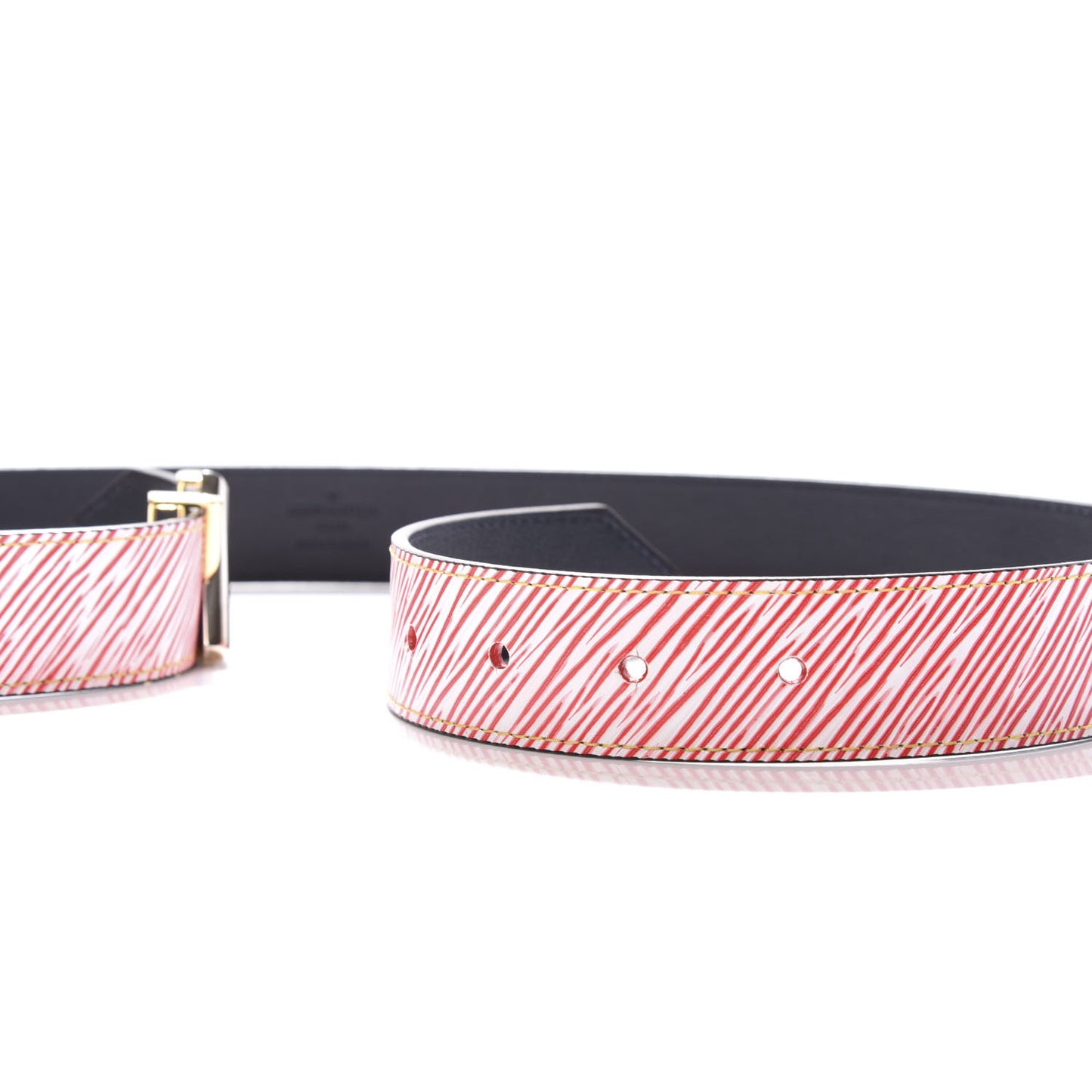 Epi 30mm LV Twist Belt 85 34 Denim Red