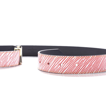Louis Vuitton Epi 30mm LV Twist Belt 85 34 Denim Red 4 of 7
