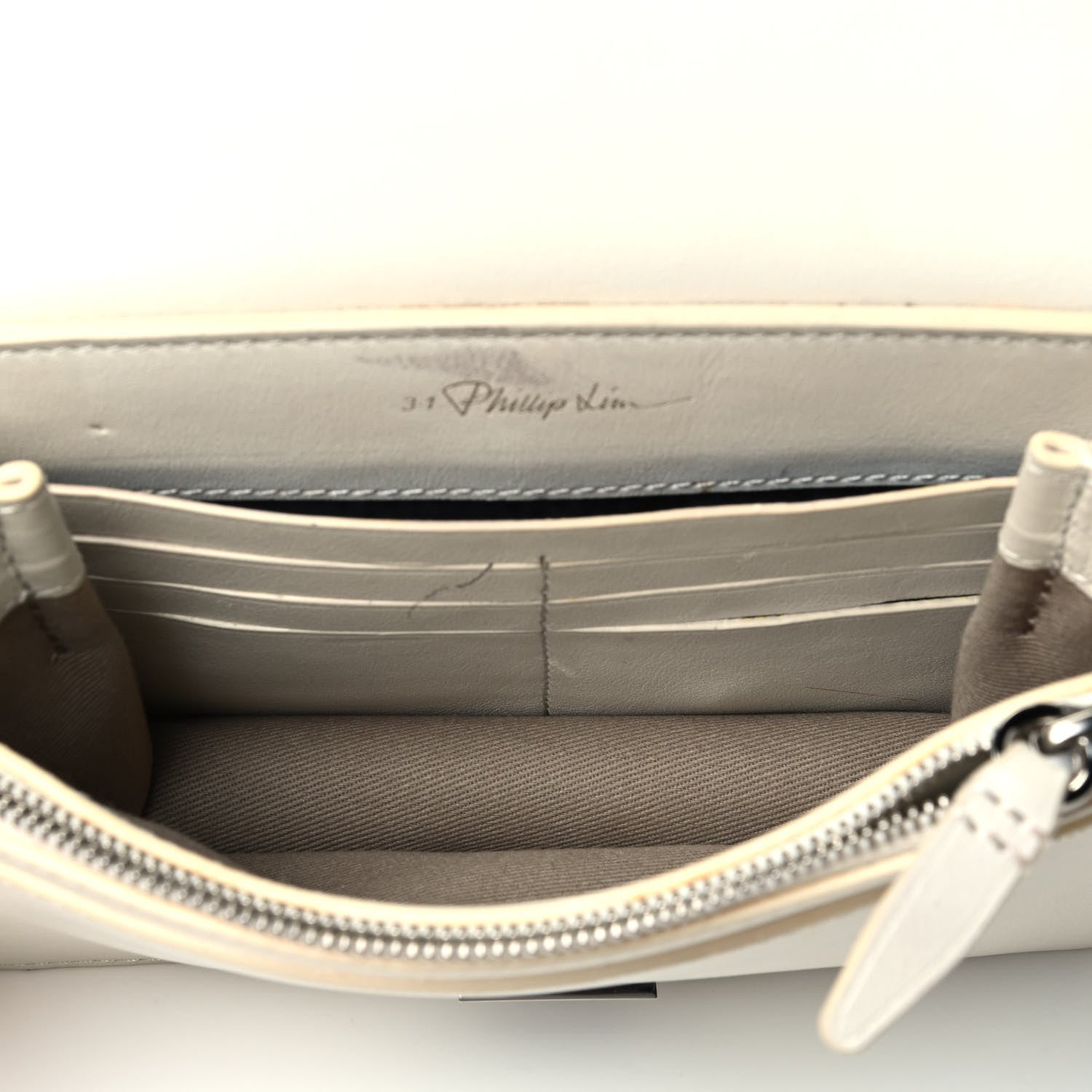 3.1 Phillip Lim Goatskin Mini Soleil Flap Bag White 4 of 5