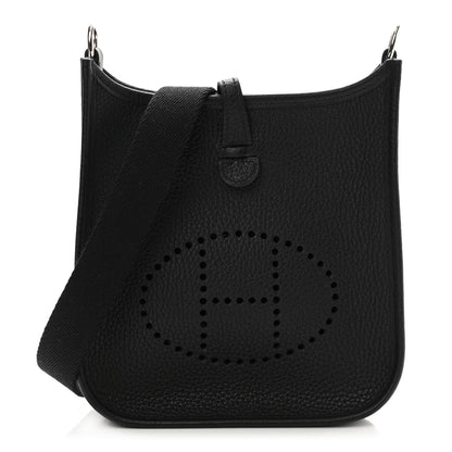Hermes Taurillon Clemence Evelyne TPM Black 1 of 10