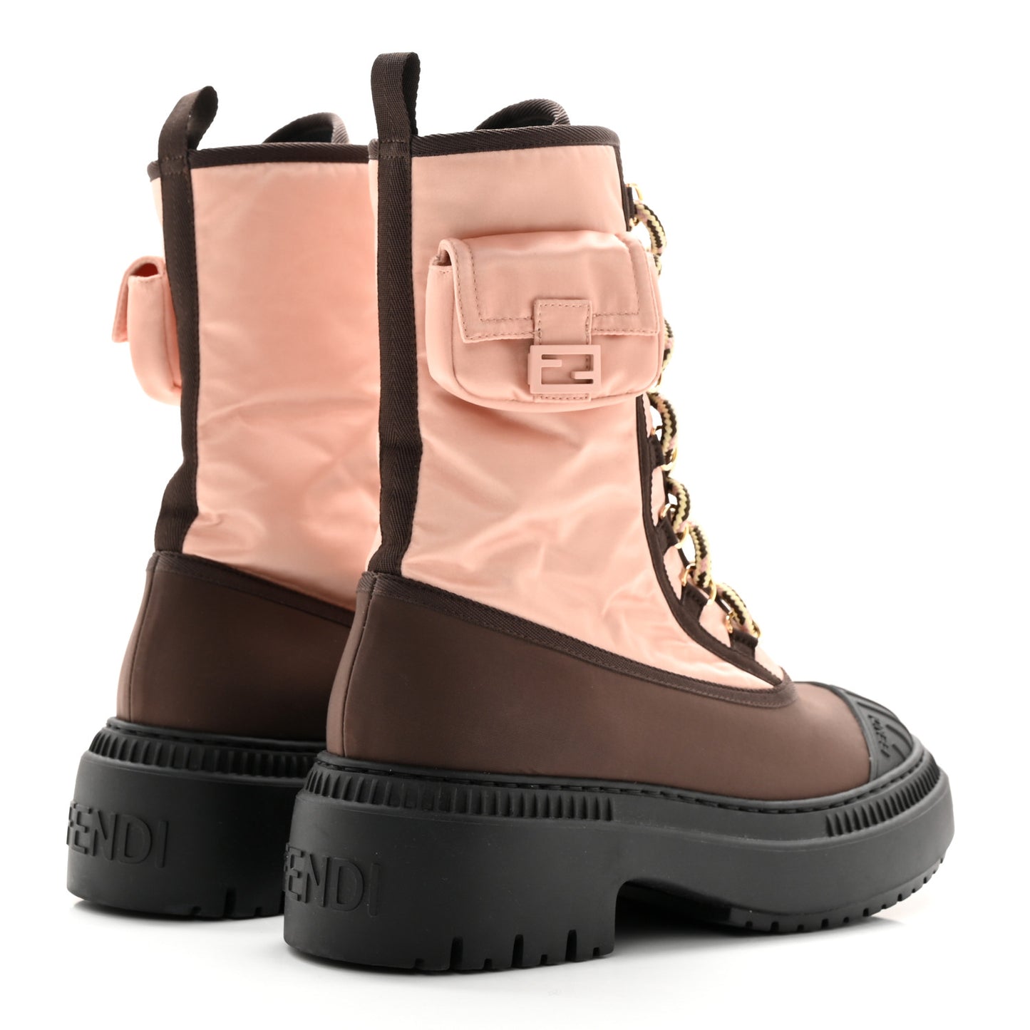 Nylon Baguette Domino 50mm Biker Boots 38 Baby Pink Nolita