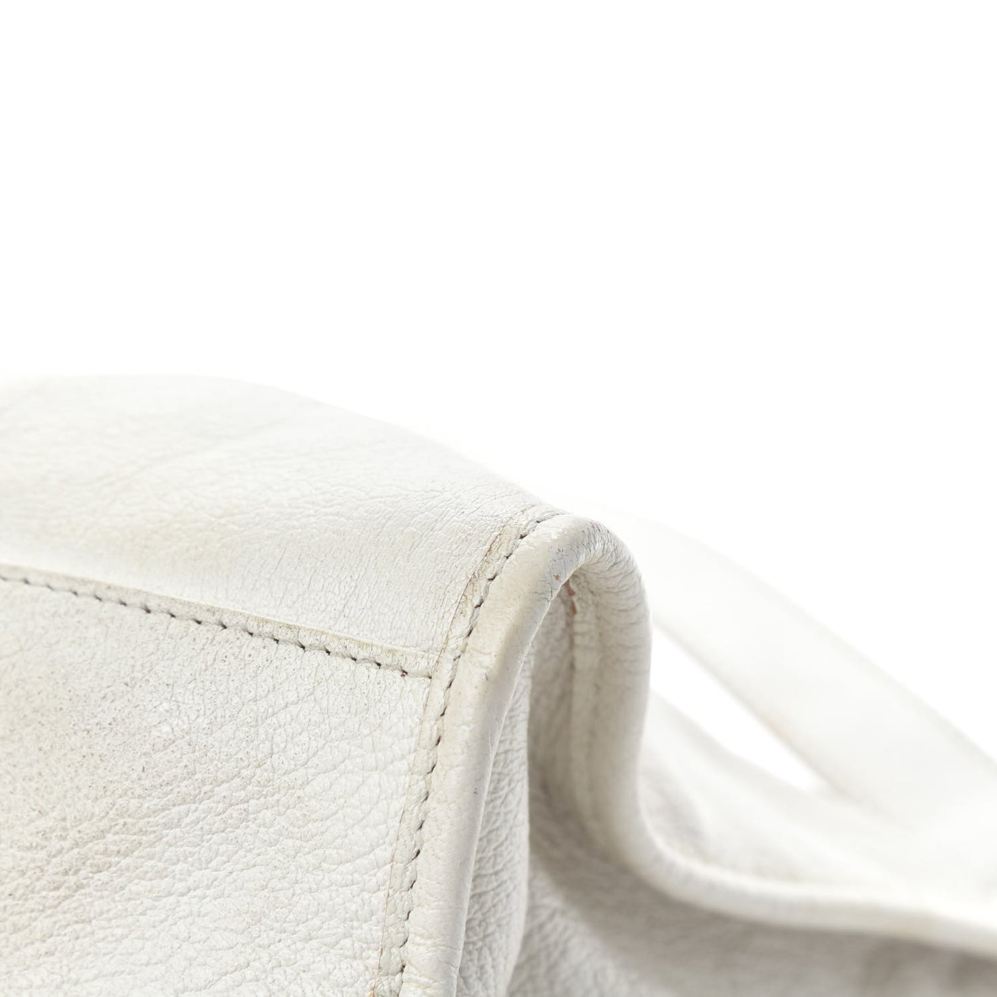 Chevre Gold Metallic Edge Hardware City White