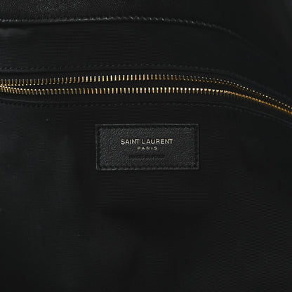 Saint Laurent Lambskin Quilted Maxi Icare Shopping Tote Black 7 of 11
