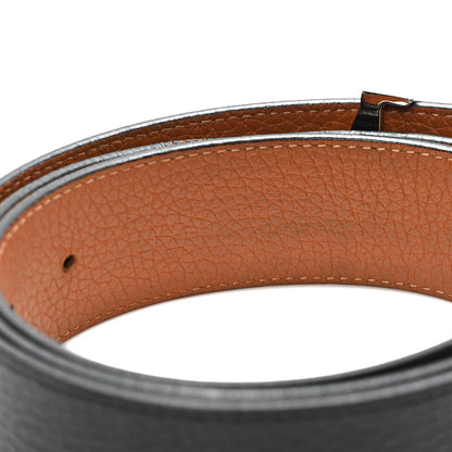 Louis Vuitton Taurillon Calfskin 30mm LV Initiales Reversible Belt 95 38 Black 5 of 5
