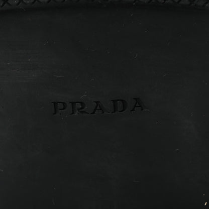 Prada Vitello Daino Riding Boots 38 Black 8 of 15