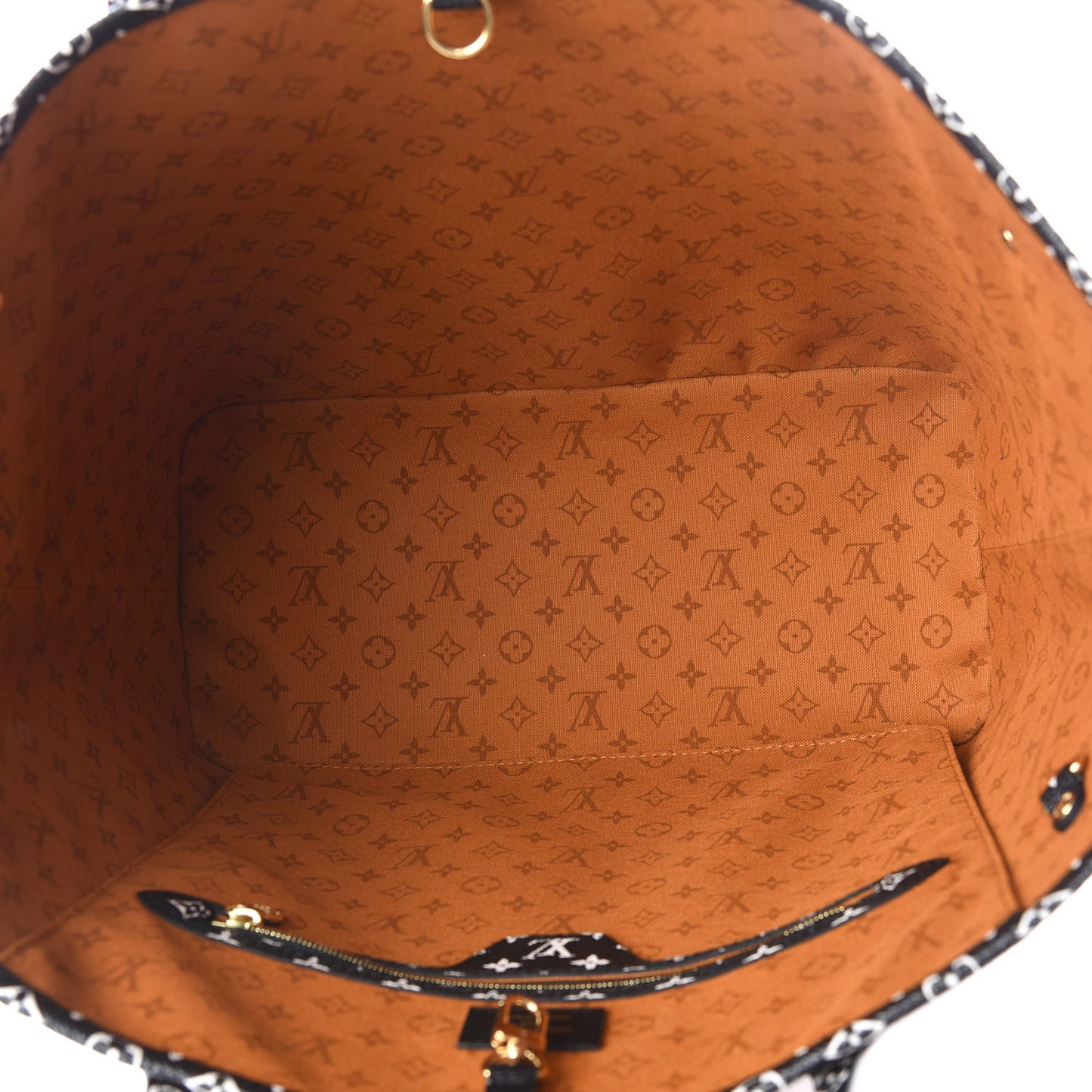 Monogram Giant Crafty Neverfull MM Creme Caramel