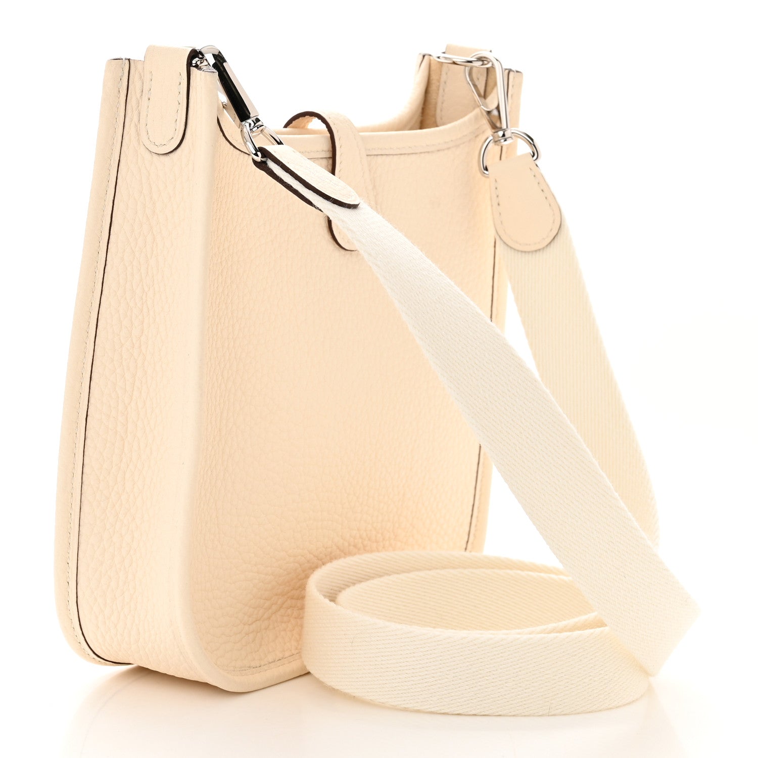 Hermes Taurillon Clemence Amazone Evelyne TPM Nata Craie 3 of 11