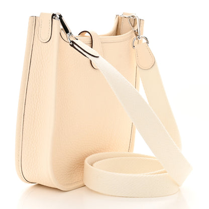 Hermes Taurillon Clemence Amazone Evelyne TPM Nata Craie 3 of 11