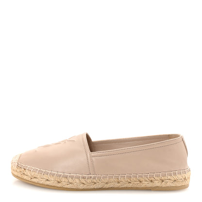 Saint Laurent Nappa Monogram Espadrilles 37 Rose Poudre 1 of 10
