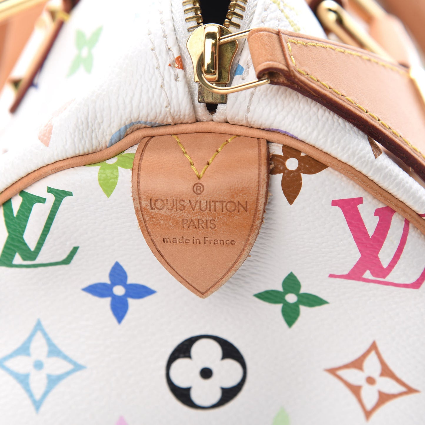 Monogram Multicolor Speedy 30 White