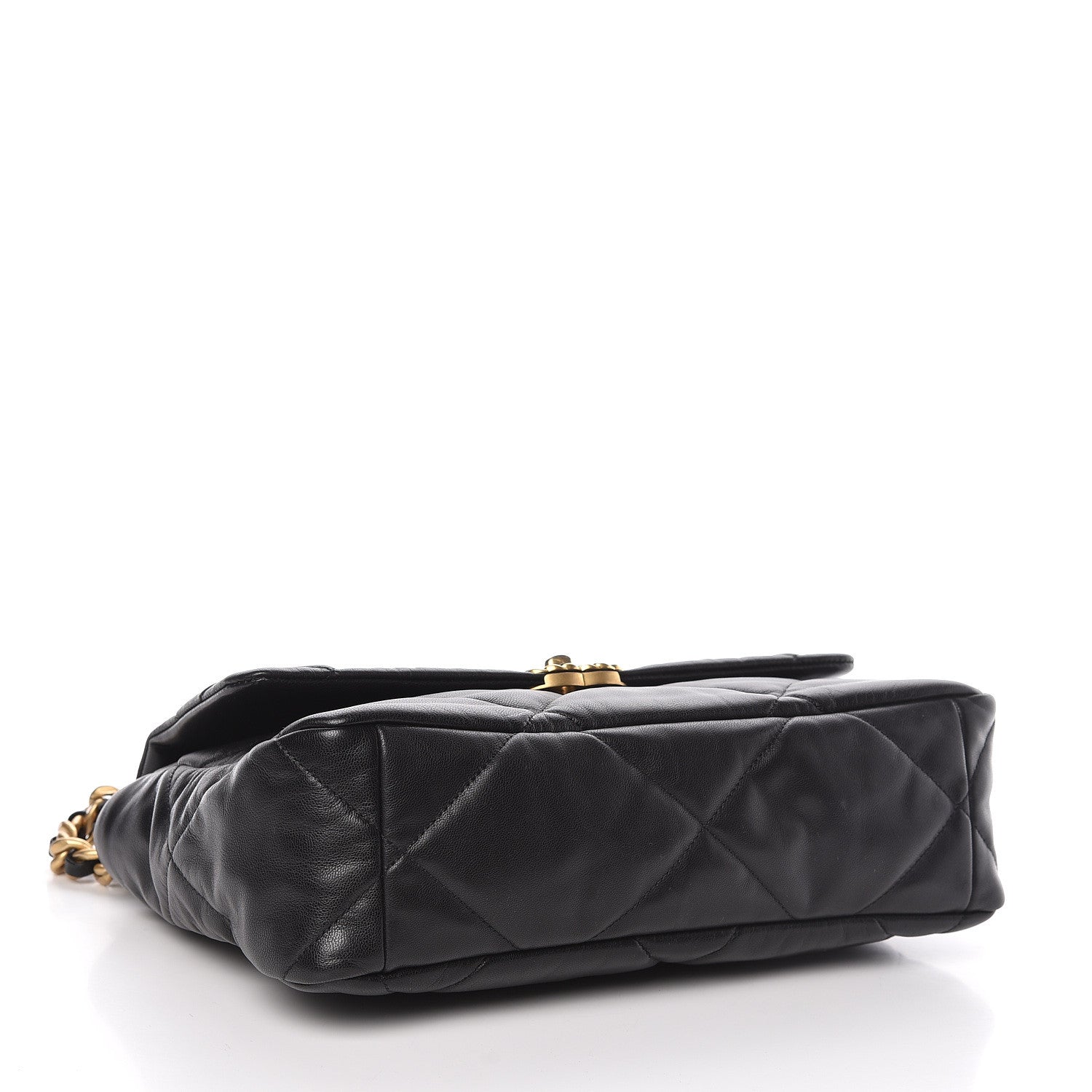Chanel Lambskin Quilted Large 19 Flap Black 4 of 12