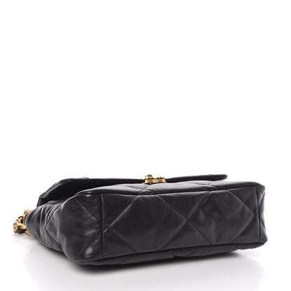 Chanel Lambskin Quilted Large 19 Flap Black 4 of 12