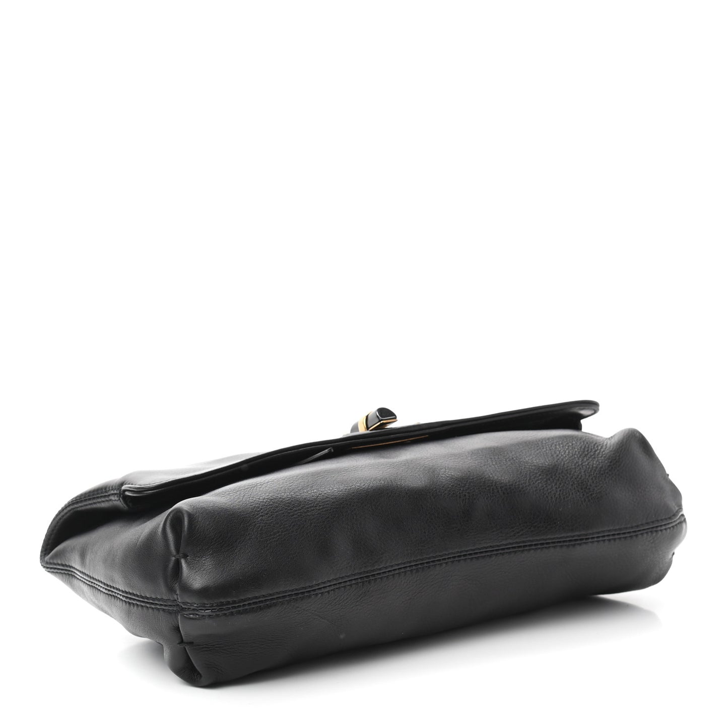 Calfskin Happy Clutch Black