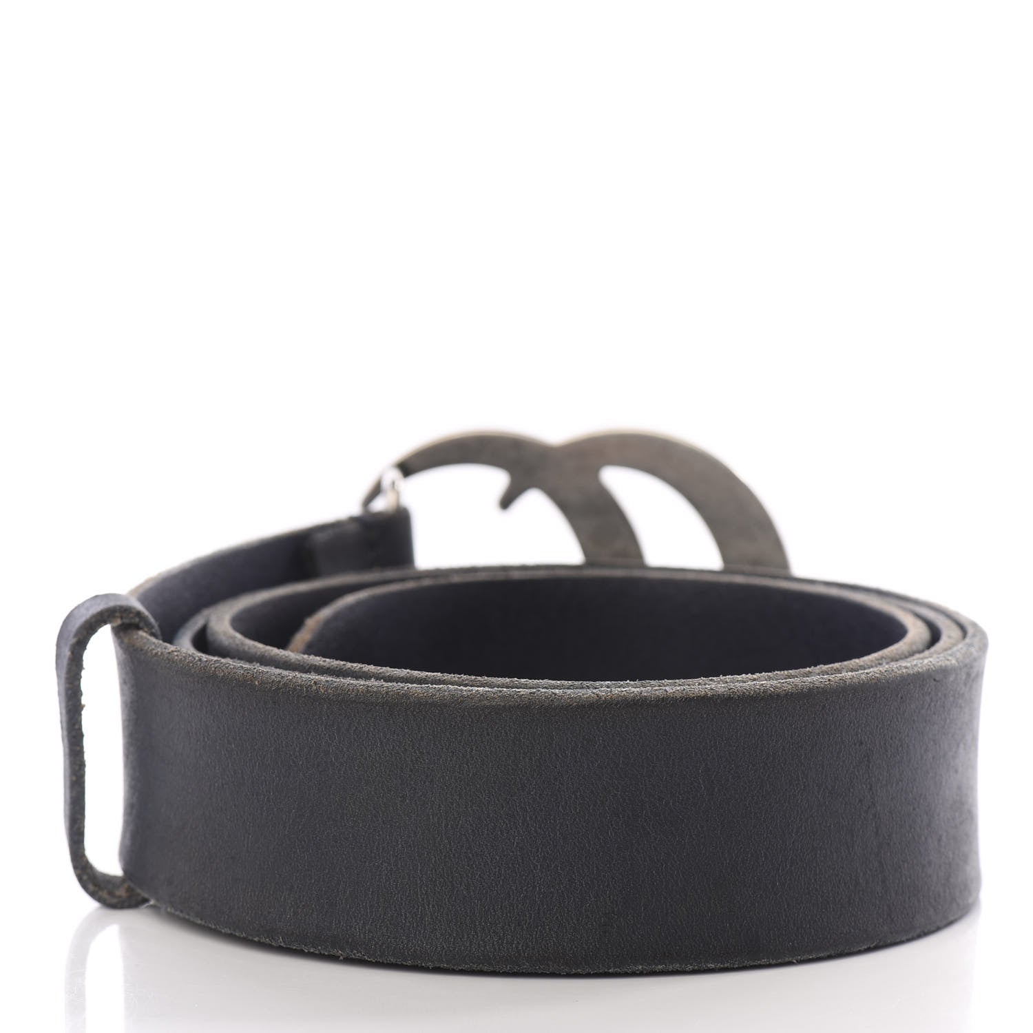 Gucci Cuoio Toscano Nickel Double Double G 40mm Belt Blue 2 of 7