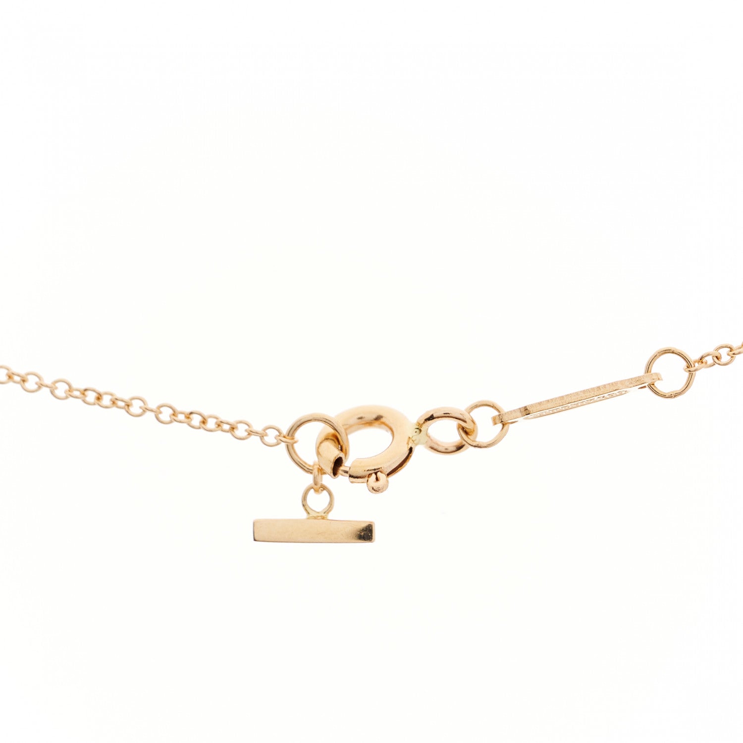 Tiffany 18K Rose Gold Small T Smile Pendant Necklace 6 of 7
