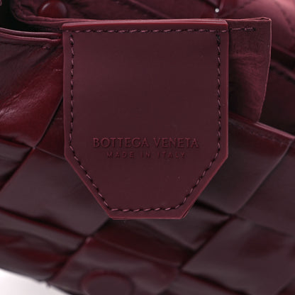 Bottega Veneta Paper Calfskin Maxi Intreccio Cassette Crossbody Bag Barolo 6 of 10