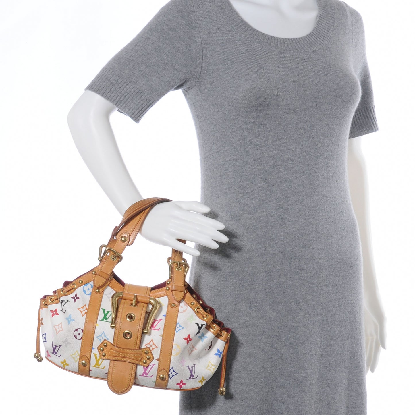 Monogram Multicolor Theda GM White