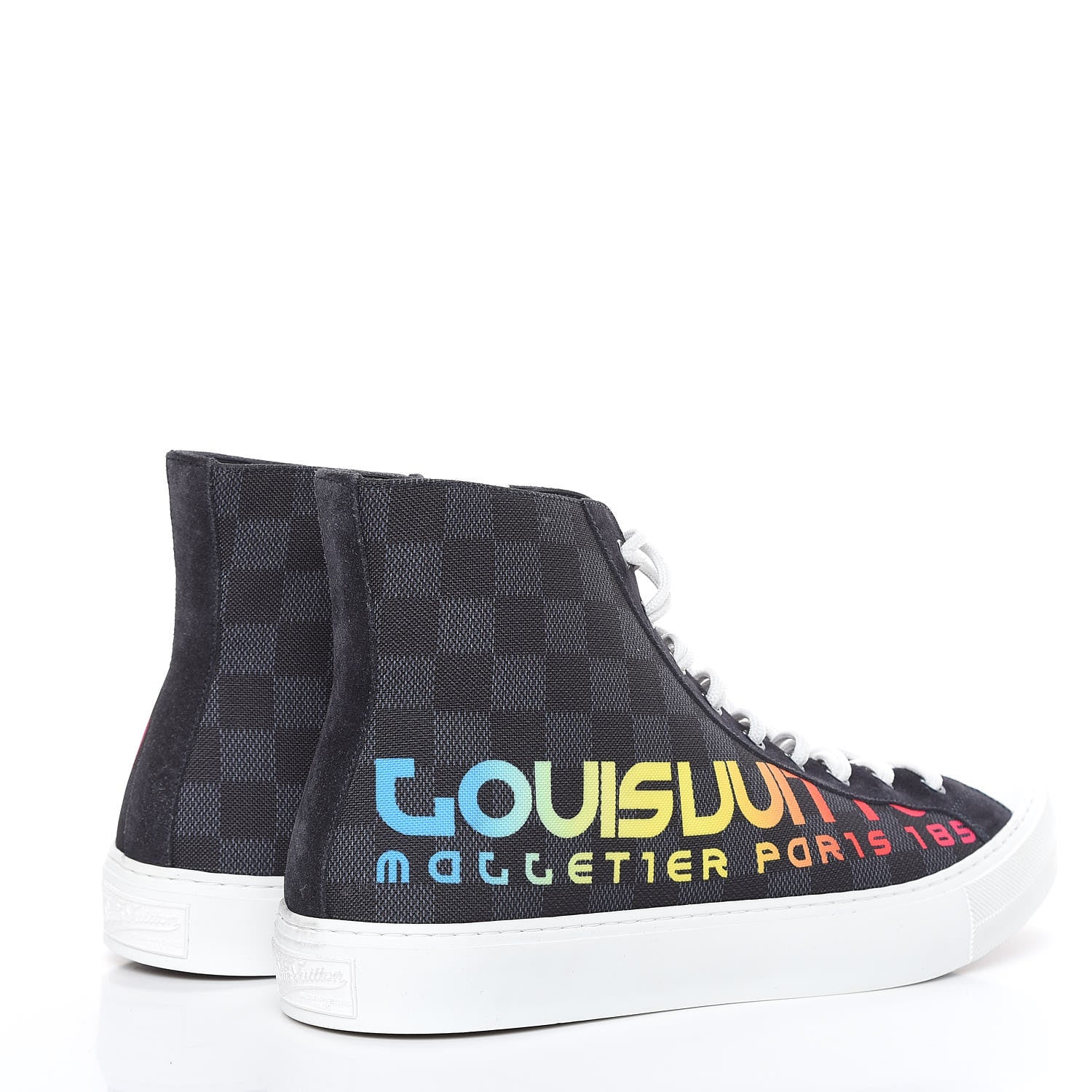 Louis Vuitton Damier Cobalt Tattoo Sneaker Boots 10 4 of 8