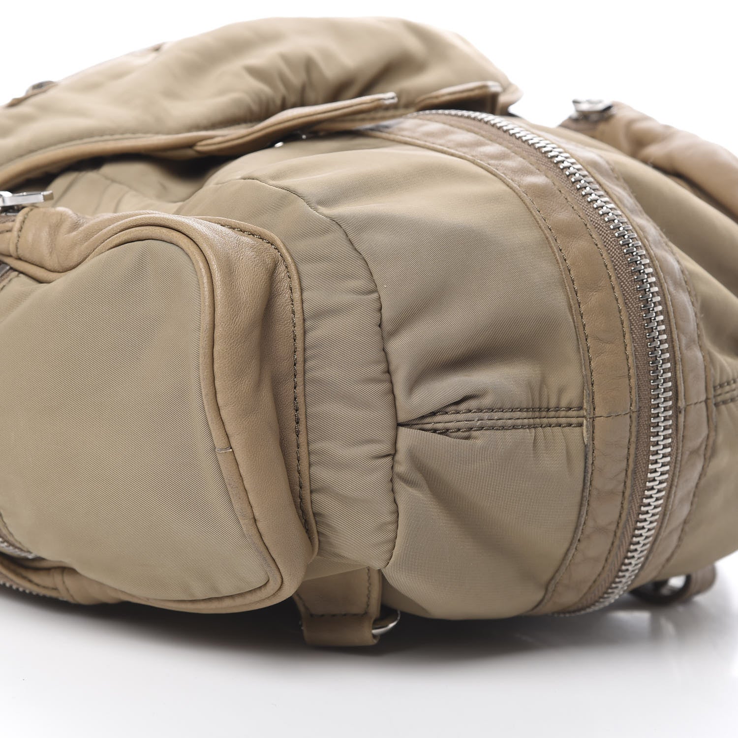 Alexander Wang Lambskin Nylon Marti Backpack Khaki 9 of 10