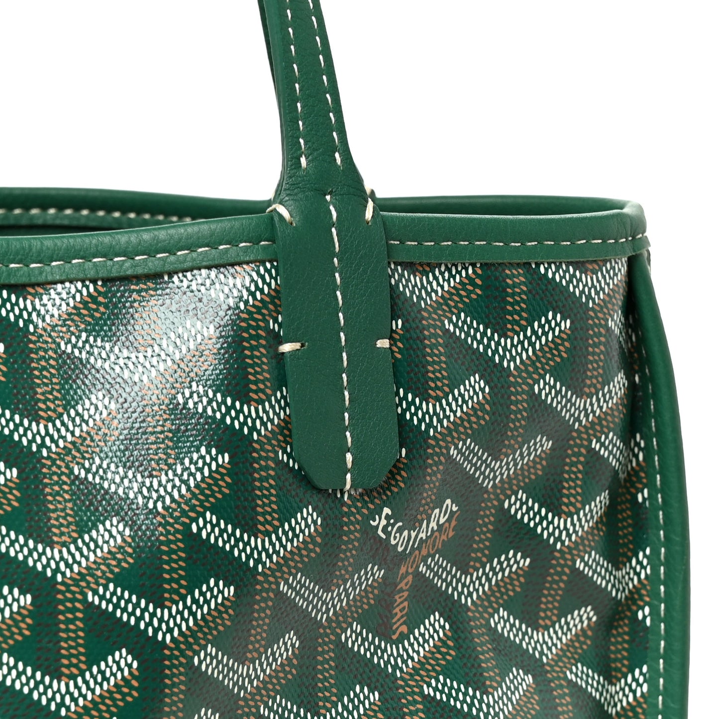 Goyardine Reversible Mini Anjou Green
