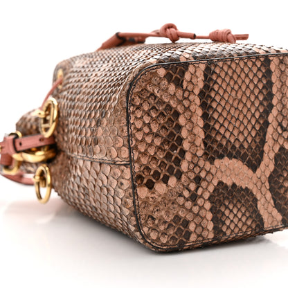 Fendi Snakeskin F is Fendi Mini Mon Tresor Bucket Bag Macaron 9 of 11