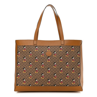 Gucci X DISNEY Mini Vintage GG Supreme Monogram Mickey Mouse Large Shopping Tote Beige Vintage Sun Oil 3 of 11