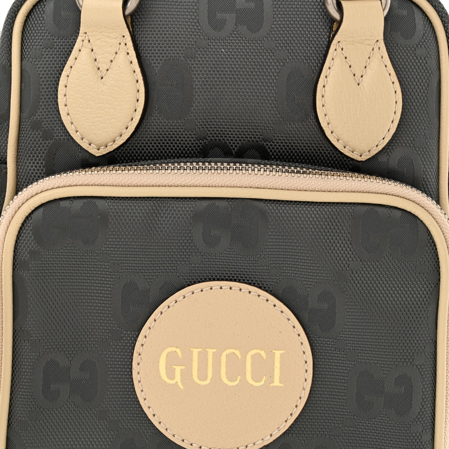 Gucci Econyl Nylon Monogram Off The Grid Shoulder Bag Graphite Grey New Plaster 8 of 10