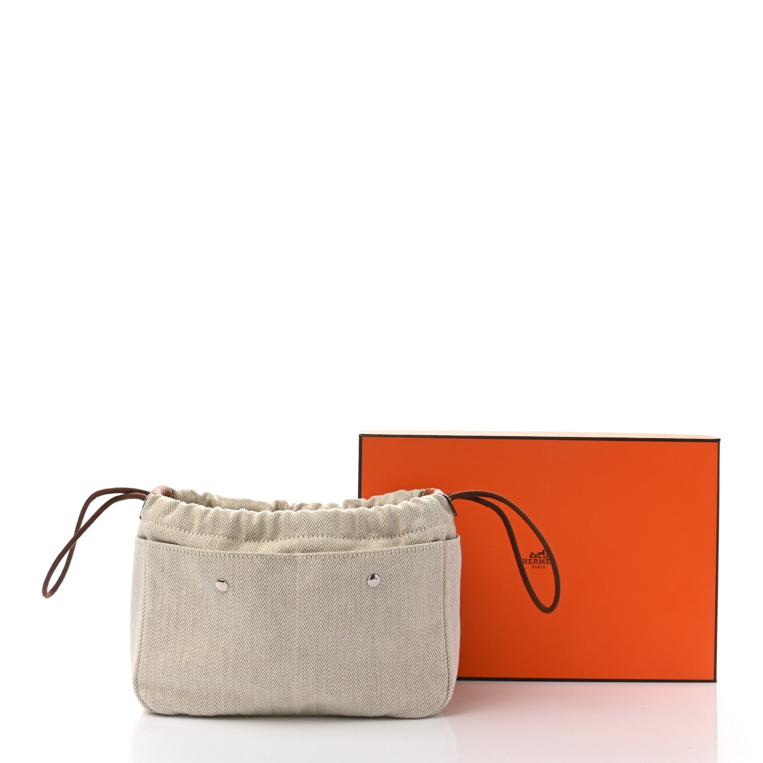 Hermes Canvas Barenia Fourbi 20 PM Pouch Naturel Fauve 8 of 8