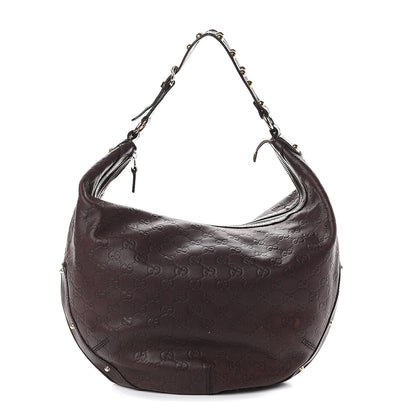 Gucci Guccissima Hobo Dark Brown 1 of 8