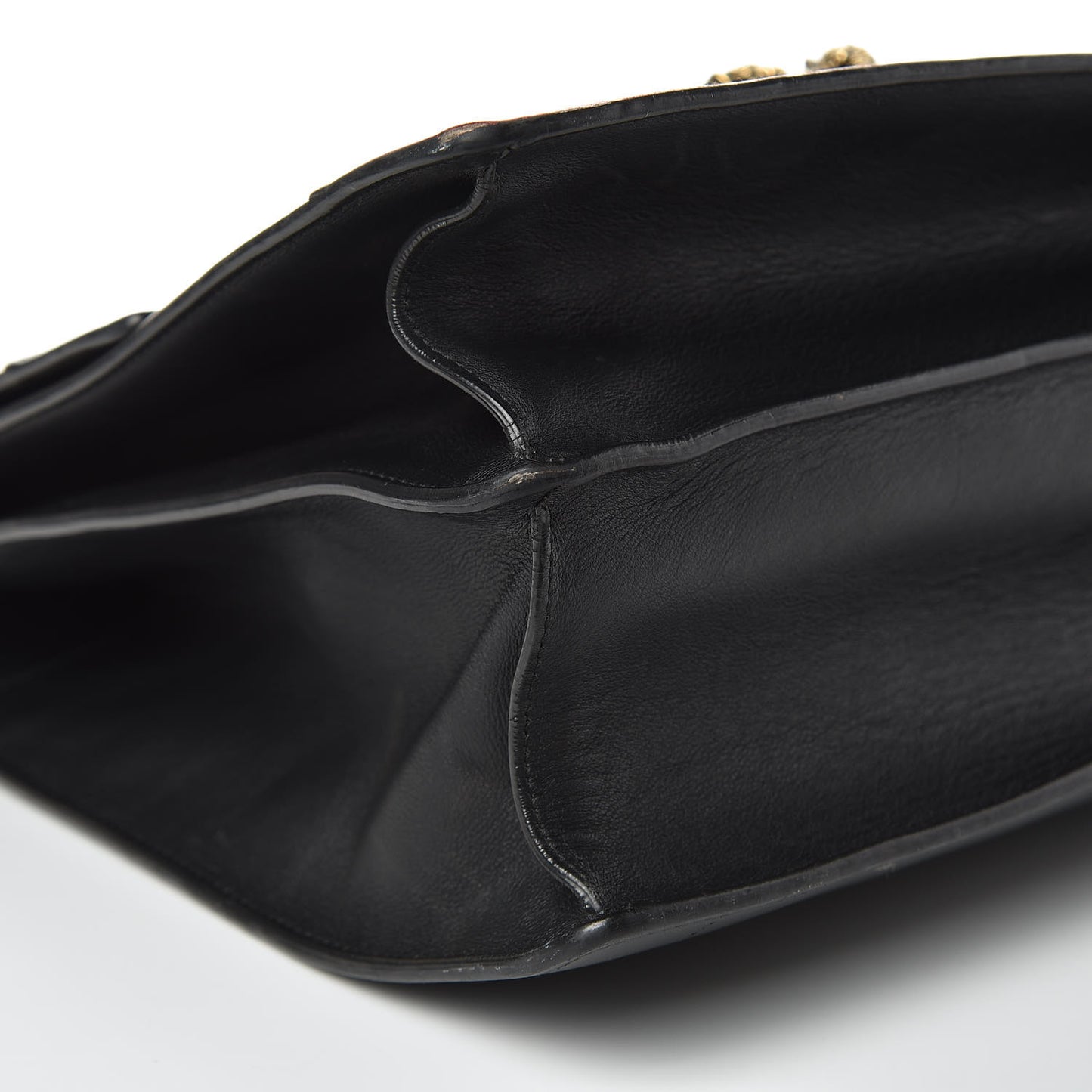 Calfskin Bamboo Web Large Dionysus Top Handle Bag Black Bright Evergreen Hibiscus Red