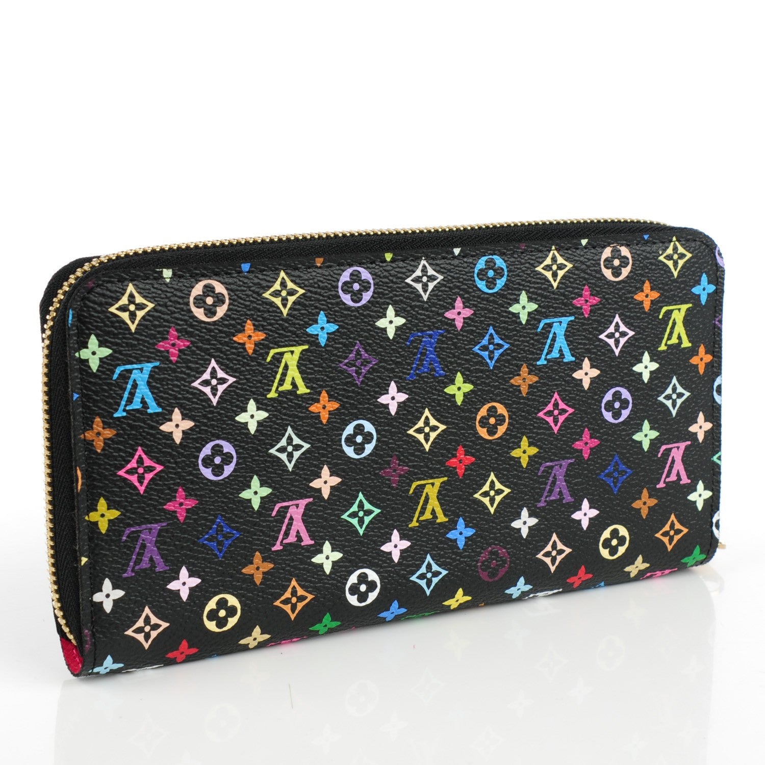 Louis Vuitton Monogram Multicolor Zippy Wallet Black Grenade 3 of 7