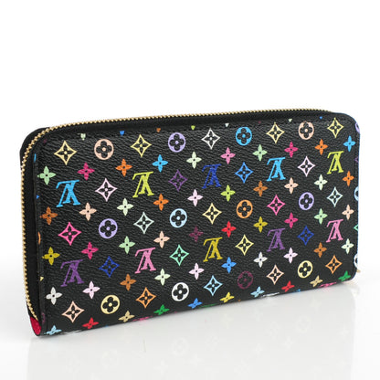 Louis Vuitton Monogram Multicolor Zippy Wallet Black Grenade 3 of 7