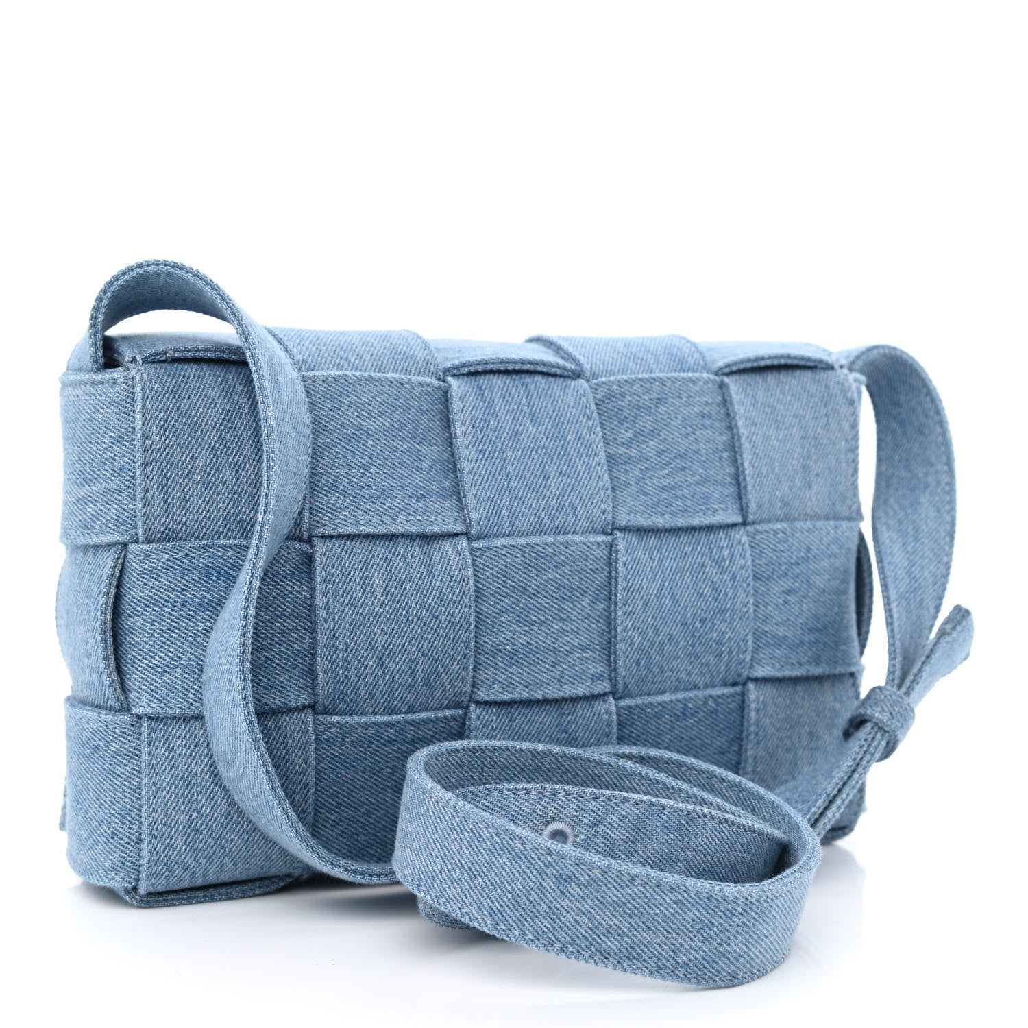 Bottega Veneta Denim Maxi Intrecciato Cassette Crossbody Bag Washed Indigo 2 of 9