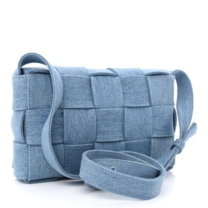 Bottega Veneta Denim Maxi Intrecciato Cassette Crossbody Bag Washed Indigo 2 of 9