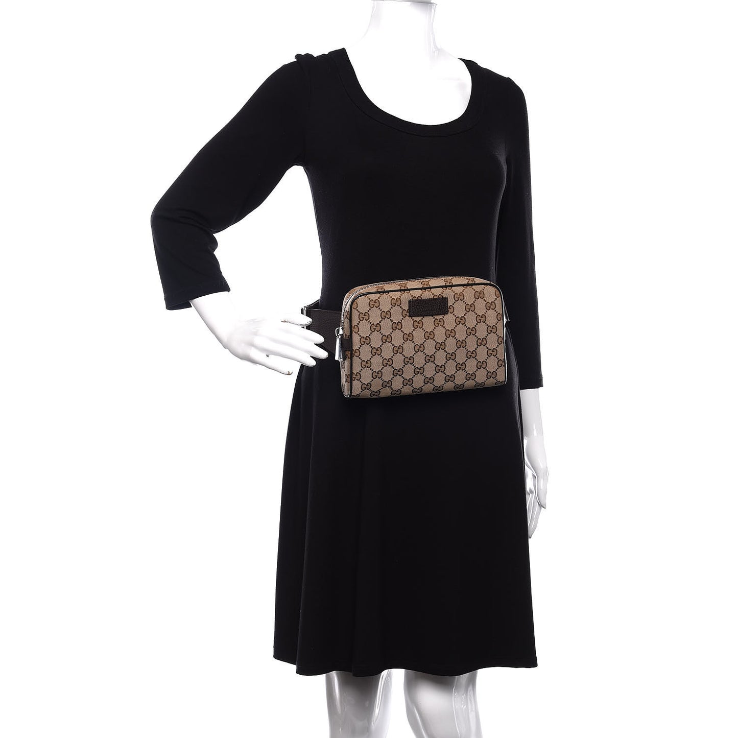 Monogram Belt Bag Dark Brown