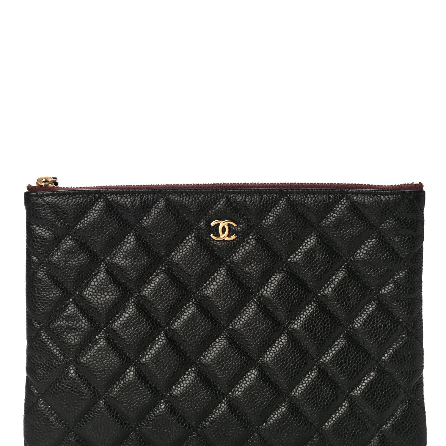 Chanel Caviar Quilted Medium Cosmetic Case Black 8 of 10