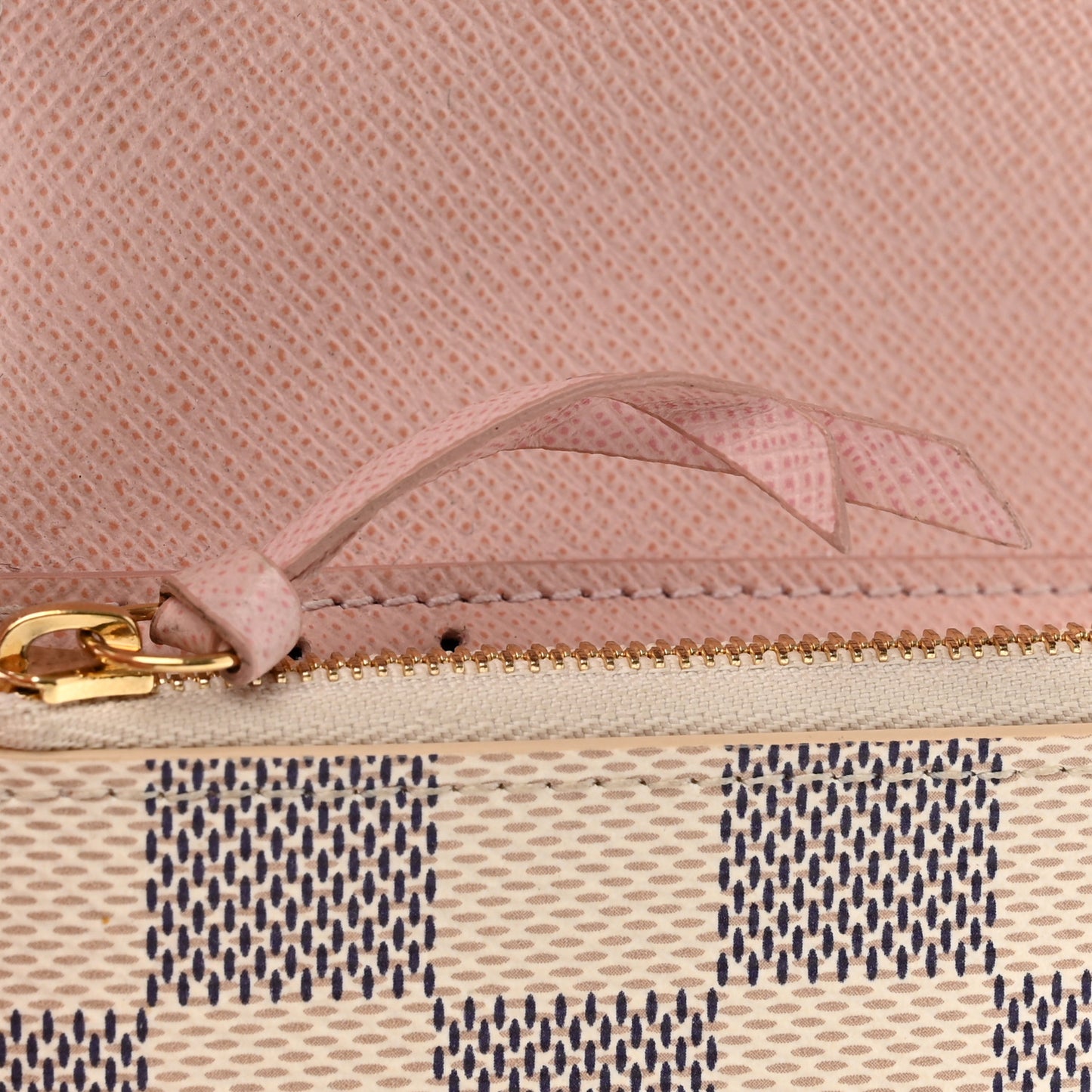 Damier Azur Victorine Wallet Rose Ballerine