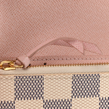Louis Vuitton Damier Azur Victorine Wallet Rose Ballerine 7 of 9