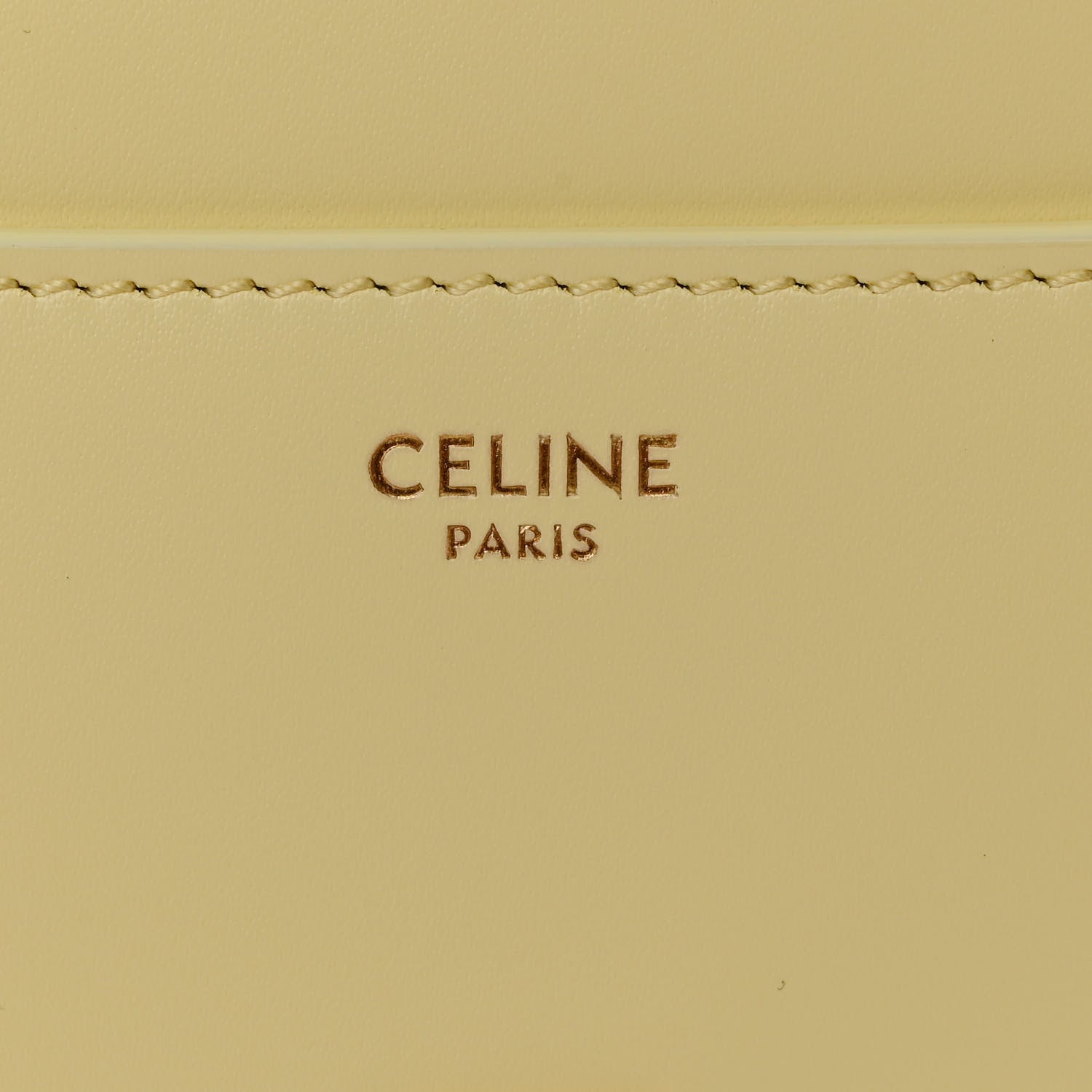 Celine Satinated Calfskin Mini 16 Top Handle Bag Soft Yellow 6 of 10