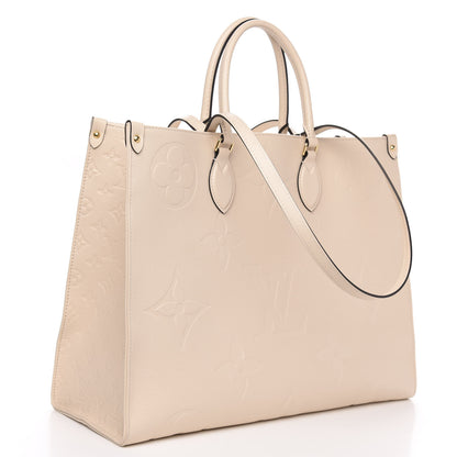 Louis Vuitton Empreinte Monogram Giant Onthego GM Creme 3 of 11