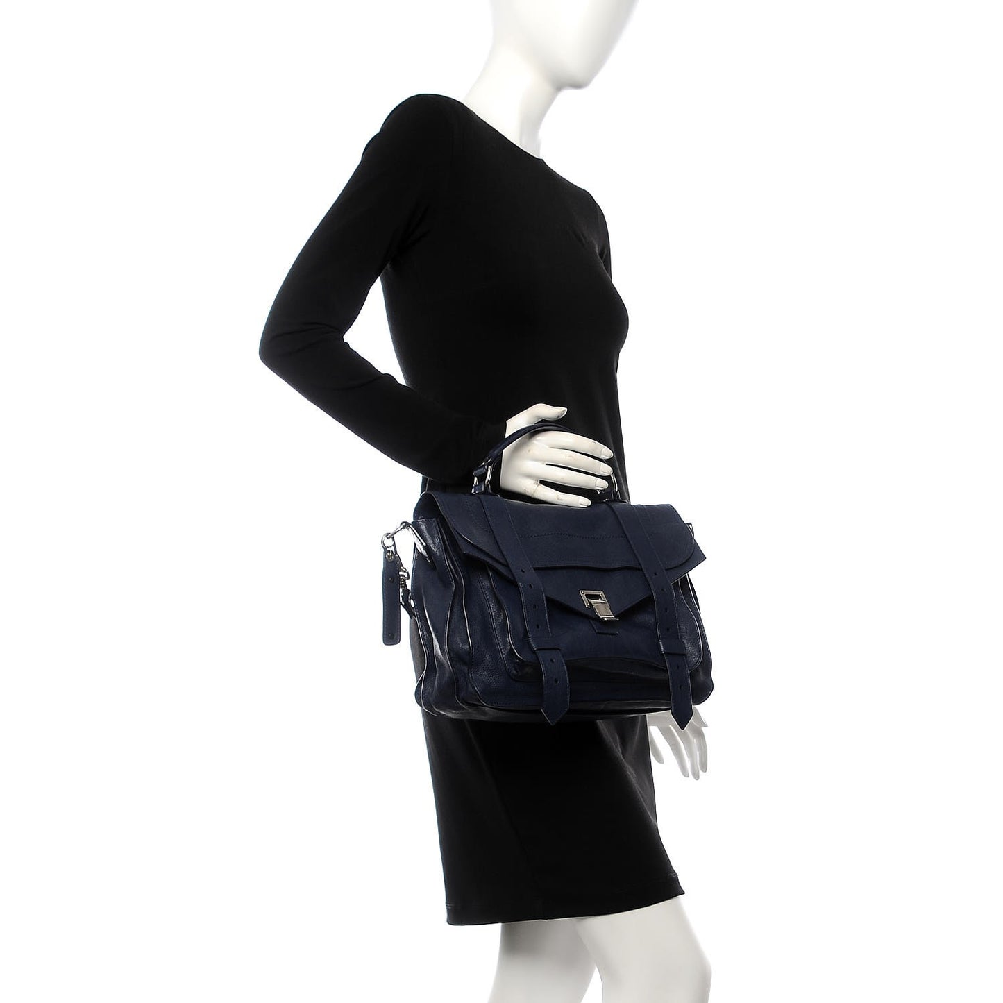 Lambskin Medium PS1 Satchel Indigo